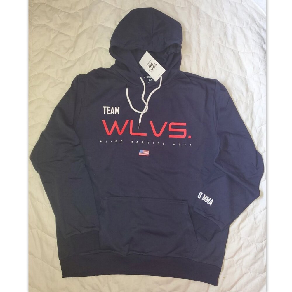 MMA Mixed Martial Arts Mens size XL Hooded Sweatshirt Hoodie Team WLVS NWT